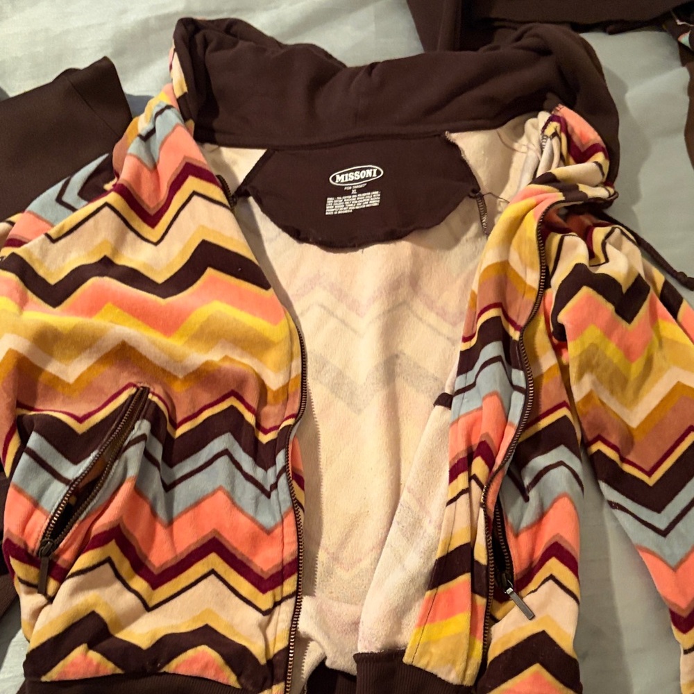 Missoni Colorful Zigzag Patterned Jacket - image 1